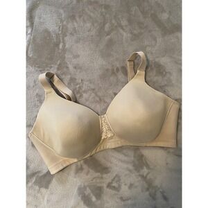 Vanity Fair Beauty Back Bra Womens 40D Beige Taupe 71380 Full Coverage Wireless